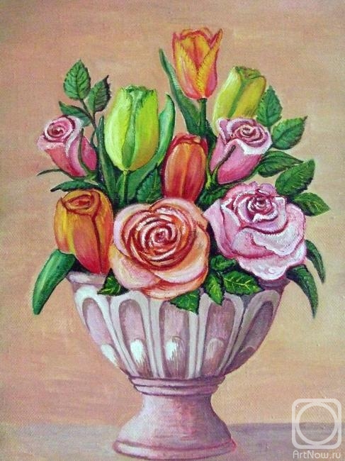 ваз с цветами

