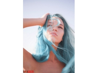 Голубой цвет волос фото