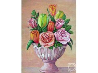 Натюрморт цветы в вазе картинки