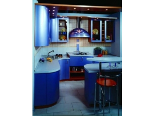 Кухни синего цвета фото