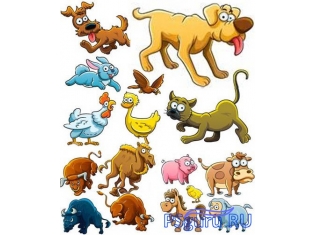 Картинки животных нарисованные
