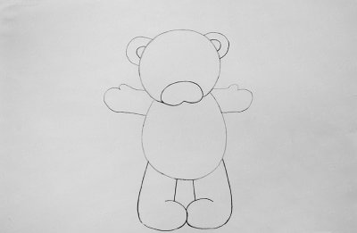 Пошаговая инструкция как нарисовать мишку Тедди