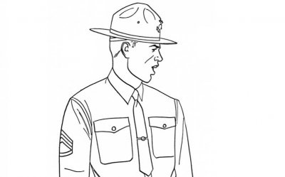 Как нарисовать полицейского карандашом