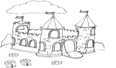 Рисунки карандашом для срисовки сказочные замки