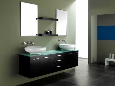 Дизайн стиля модерн в ванной