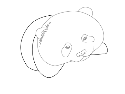 Как нарисовать панду карандашом поэтапно
