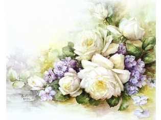 Картинки для декупажа белые цветы