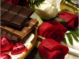Шоколад и цветы картинки