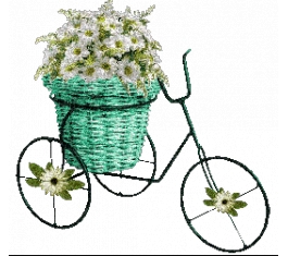 Велосипед с цветами картинки
