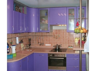 Кухни сиреневого цвета фото