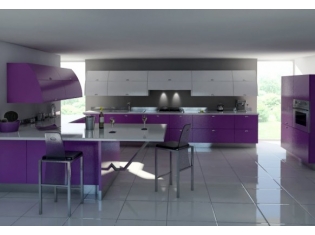 Кухни фиолетового цвета фото