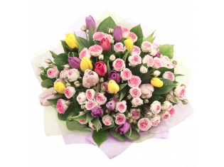 Картинки цветы красивые букеты тюльпанов