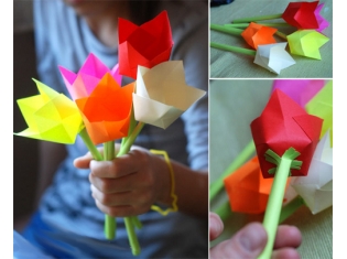 Цветы из бумаги инструкция фото