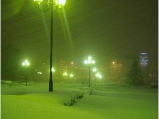 Зима город фото