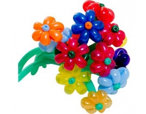 Цветы из воздушных шаров фото