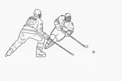 Рисунки карандашом для срисовки хоккей