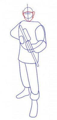 Как нарисовать солдата карандашом