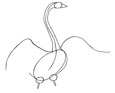 Как нарисовать Лебедя поэтапно