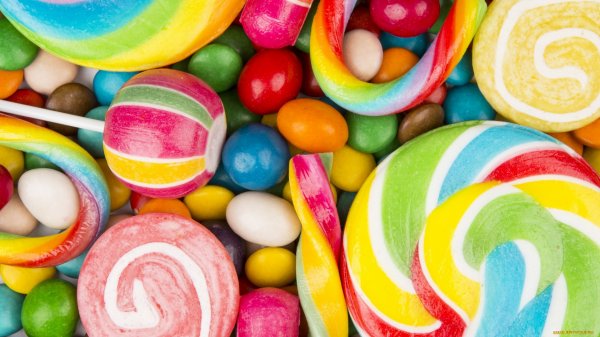 Разноцветные сладости обои для рабочего стола